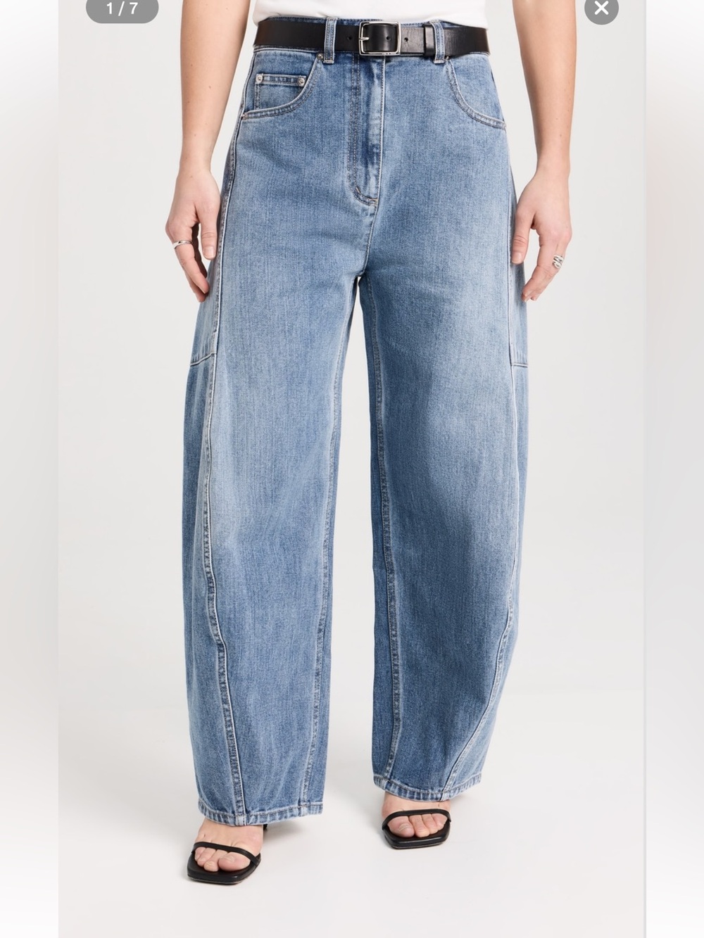 Tibi Petite Classic Wash Denim Sid Jeans 29 Petite